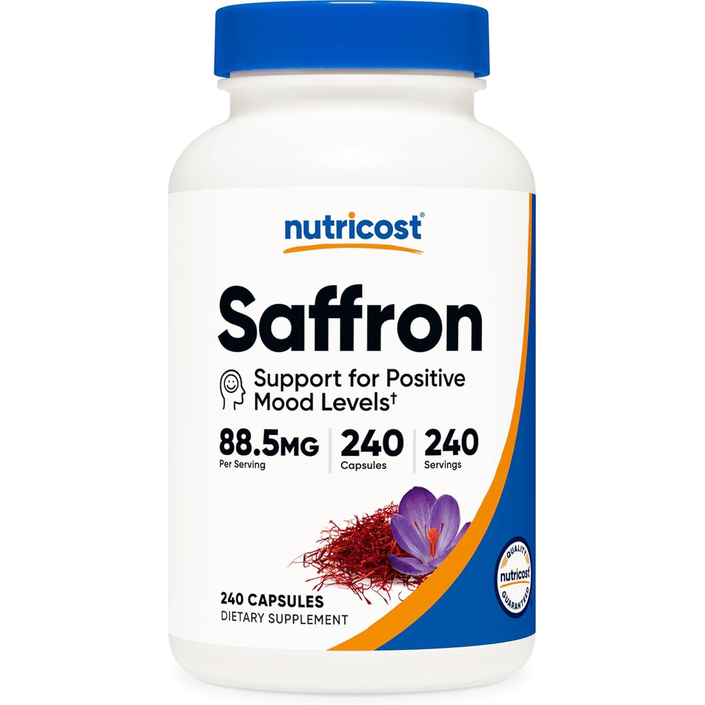 nutricost Saffron (Extracto de azafrán) 88.5 mg, 240 cápsulas