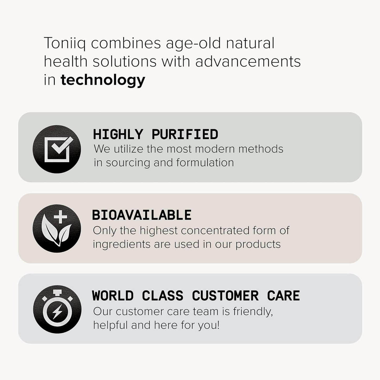 Toniiq 98% Trans-RESVERATROL X 60 ULTRA HIGH PURITY