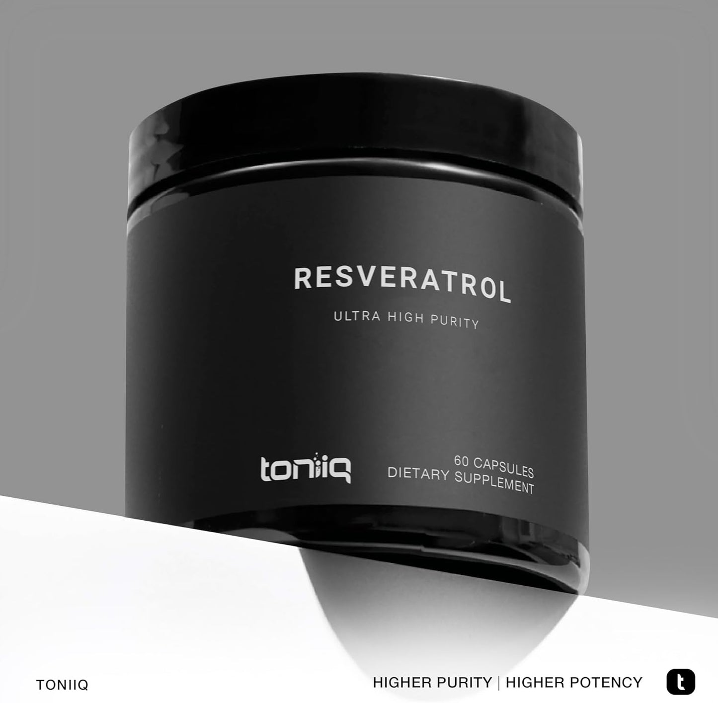 Toniiq 98% Trans-RESVERATROL X 60 ULTRA HIGH PURITY