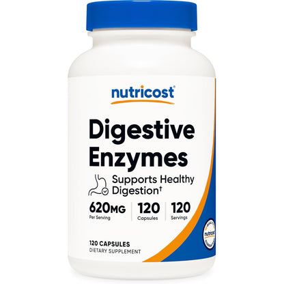 nutricost Digestive Enzymes 620mg x 120 Capsules