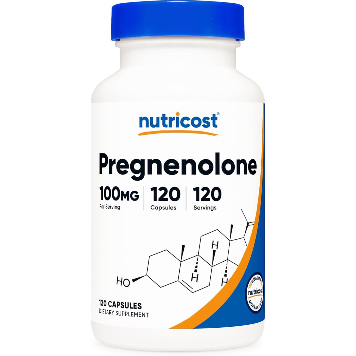 nutricost Pregnenolone 100 mg, 120 cápsulas