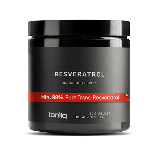 Toniiq 98% Trans-RESVERATROL X 60 ULTRA HIGH PURITY