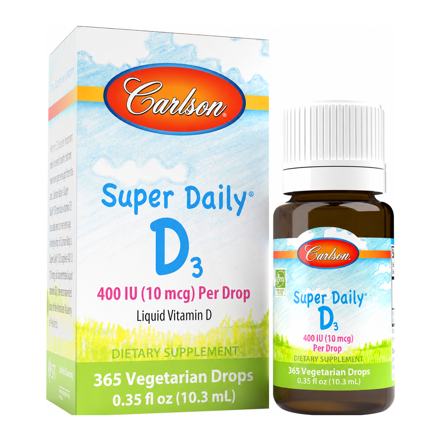 Carlson Bebes Babys Daily Vitamina D3 400 Ui (10 Mcg) X Gota
