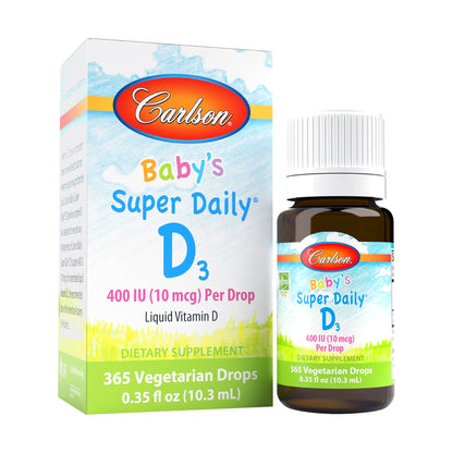 Carlson Bebes Babys Daily Vitamina D3 400 Ui (10 Mcg) X Gota