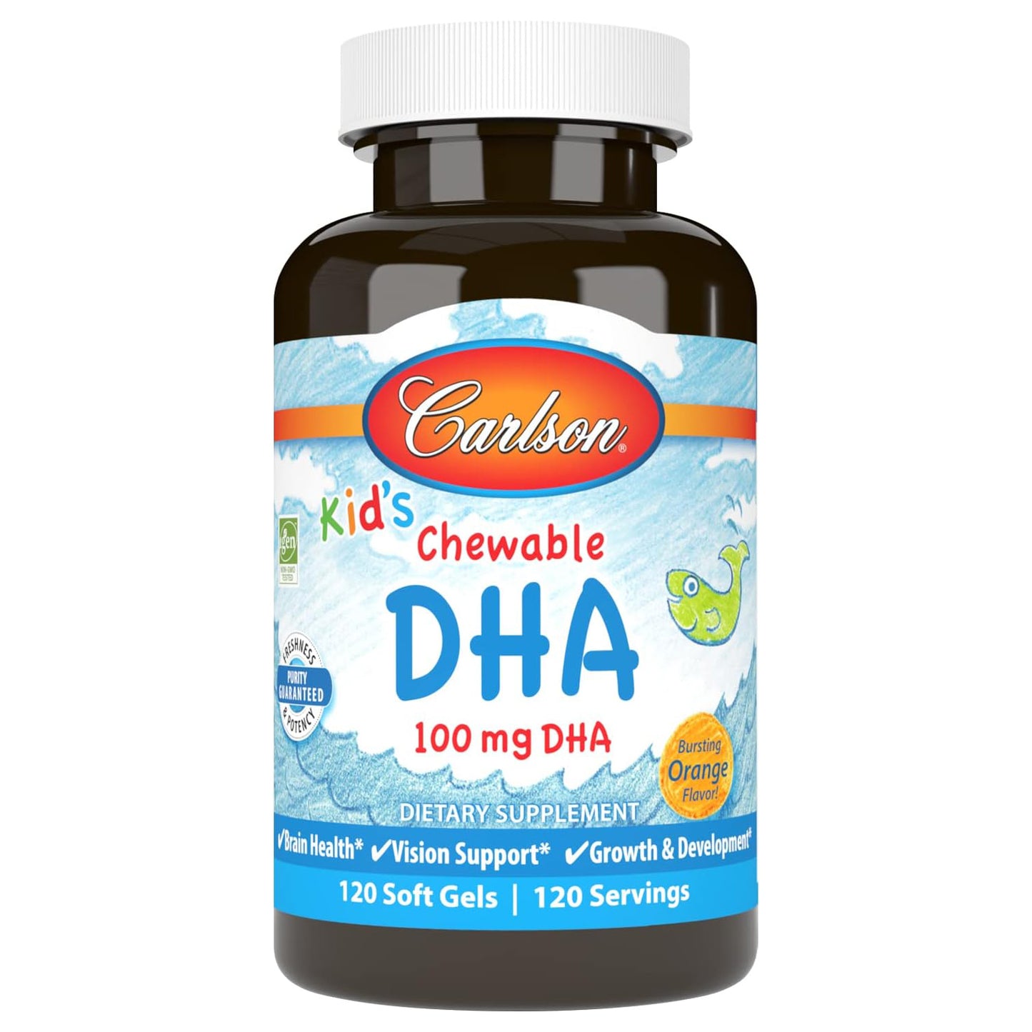 Carlson Omega 3 Dha Epa Masticable Niños +4 Años Cognitivo