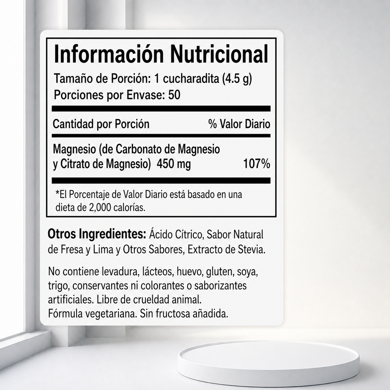 NaturalSlim Magicmag Polvo de citrato de magnesio 8 onzas