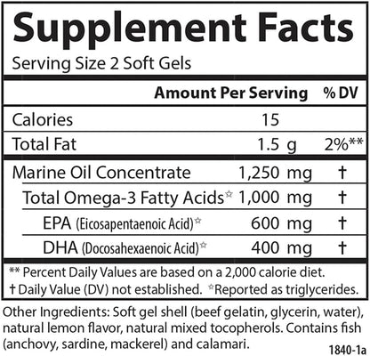 Carlson Teens Omega-3 Dha Epa Niños De +13 Años Y Adultos