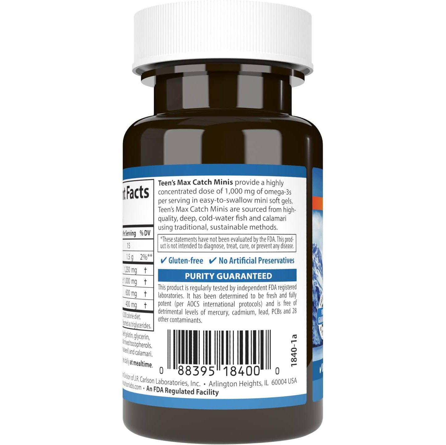 Carlson Teens Omega-3 Dha Epa Niños De +13 Años Y Adultos
