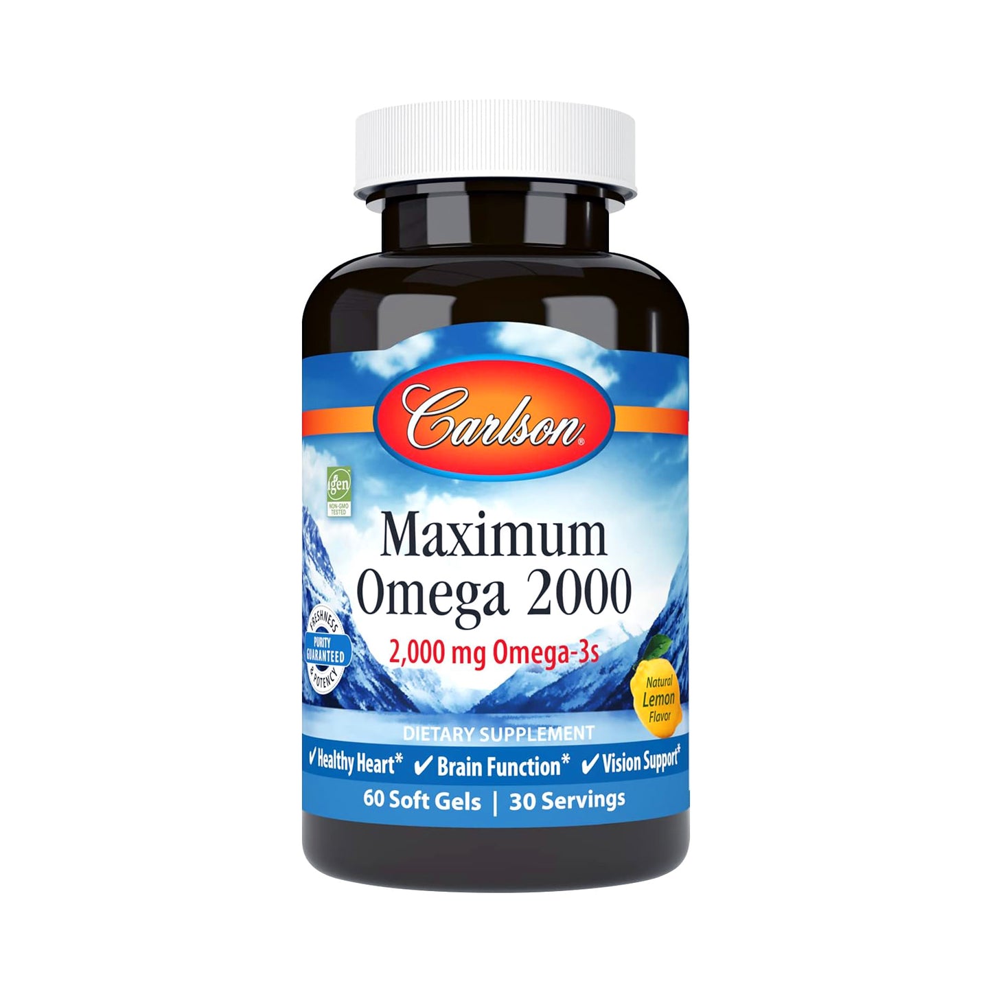 Carlon Omega - 3 Noruego Maximo 2000 Mg 60 Geles Epa Y Dha